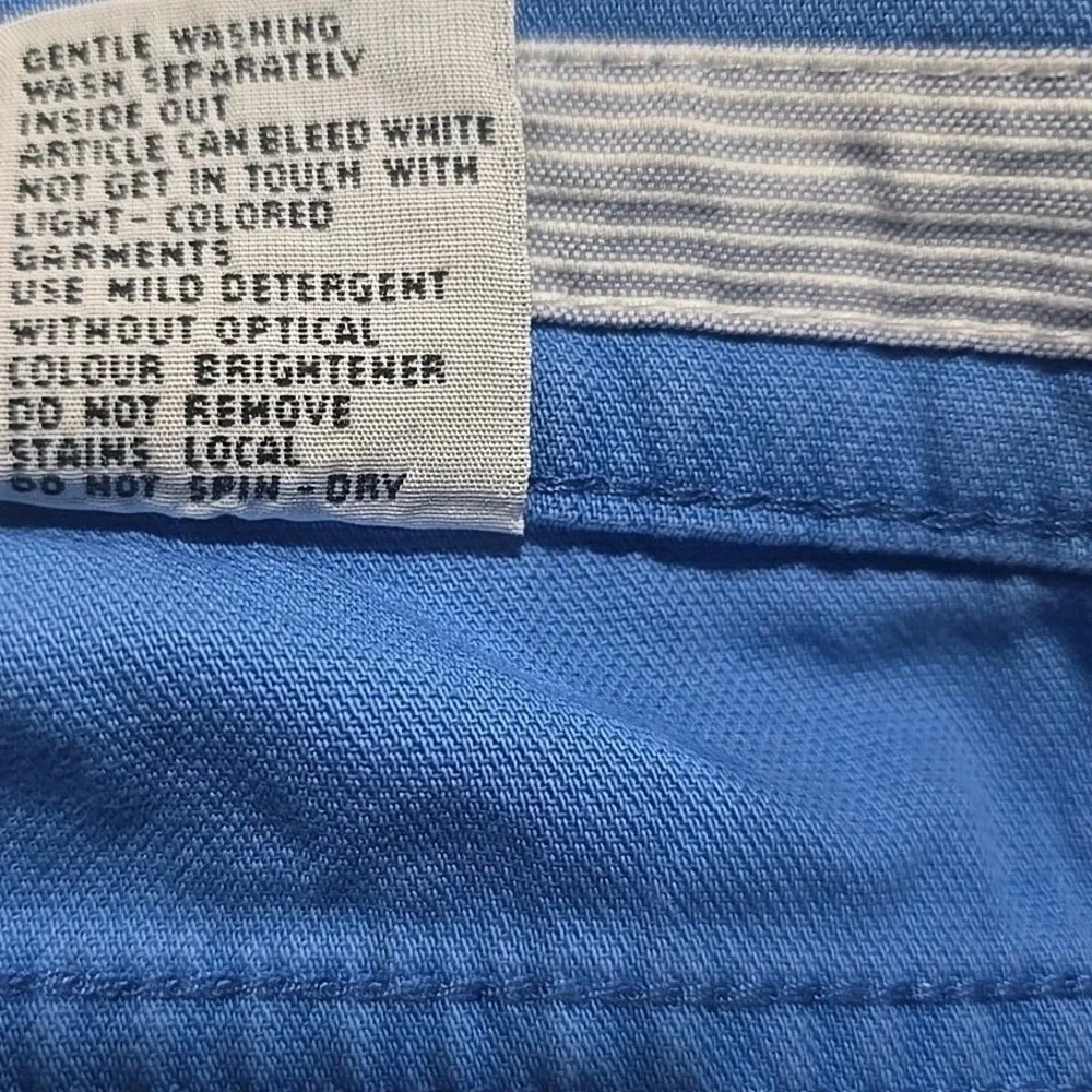 HILTL Men's Chino Regular Fit Pants ZE 500 Petaluma Blue Size 58 US 42x32